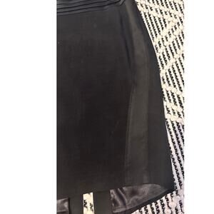 Club Monaco Black Bodycon Skirt with cumberbund, Size 2